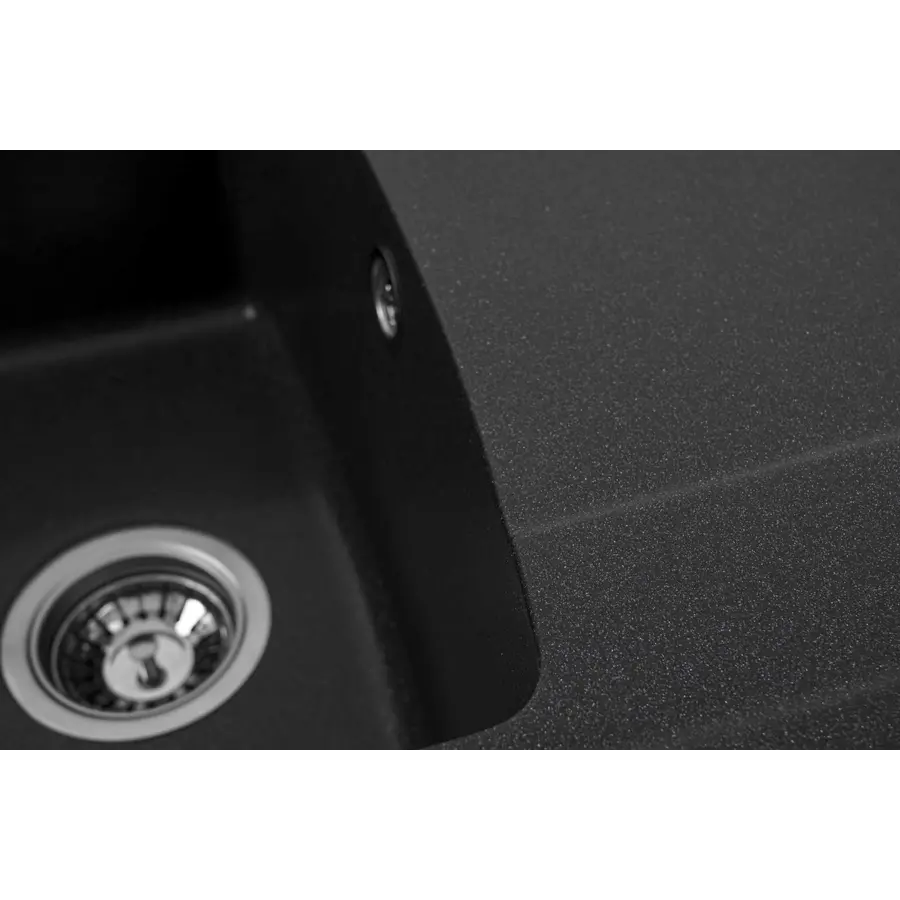 Гранітна мийка для кухні Platinum 7749 ROMA глянець Антрацит