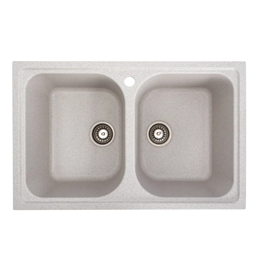 Гранітна мийка для кухні Platinum 7950 Equatoria глянець Топаз