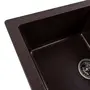Гранітна мийка для кухні Platinum 6550 INTENSO матова Шоколад