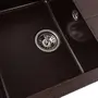 Гранітна мийка для кухні Platinum 6550 INTENSO матова Шоколад