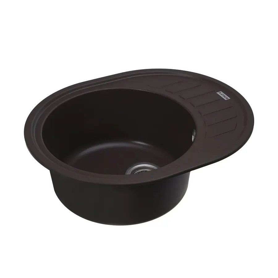 Гранітна мийка для кухні Platinum 6250 SOUL матова Мокко