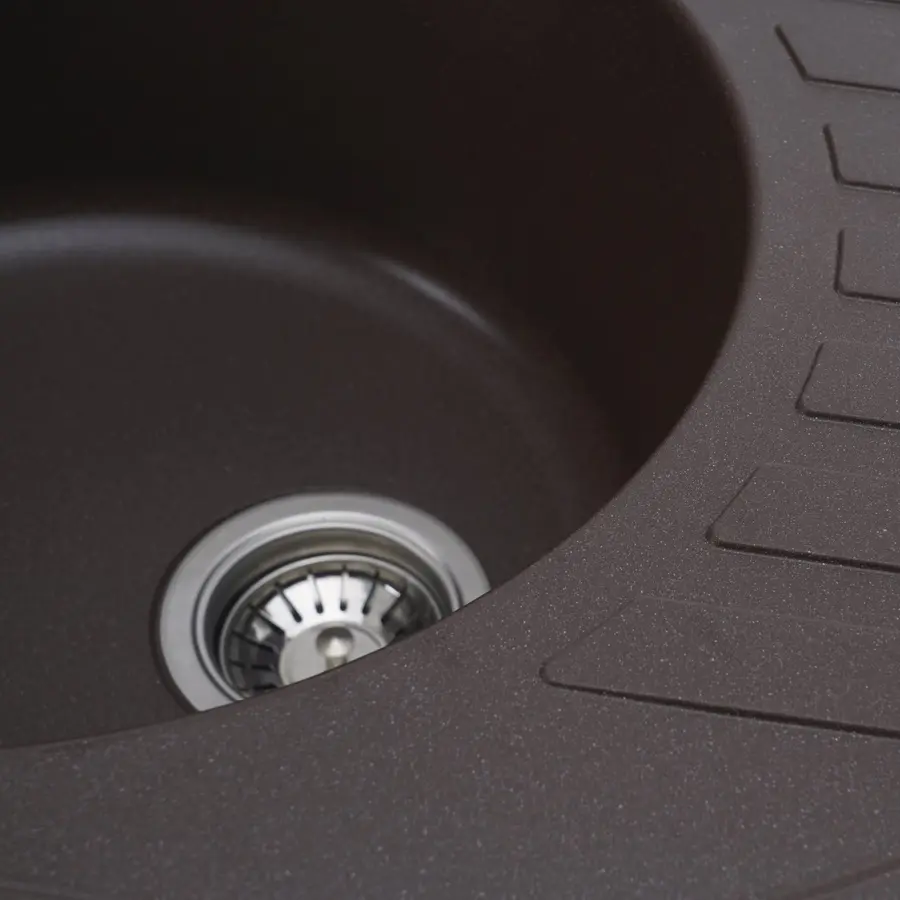 Гранітна мийка для кухні Platinum 6250 SOUL матова Мокко