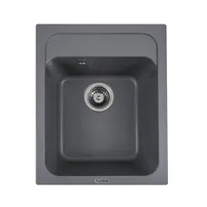 Гранітна мийка для кухні Platinum 4050 KORRADO матова Сірий мусон