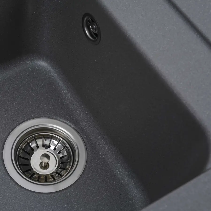 Гранітна мийка для кухні Platinum 4050 KORRADO матова Сірий мусон