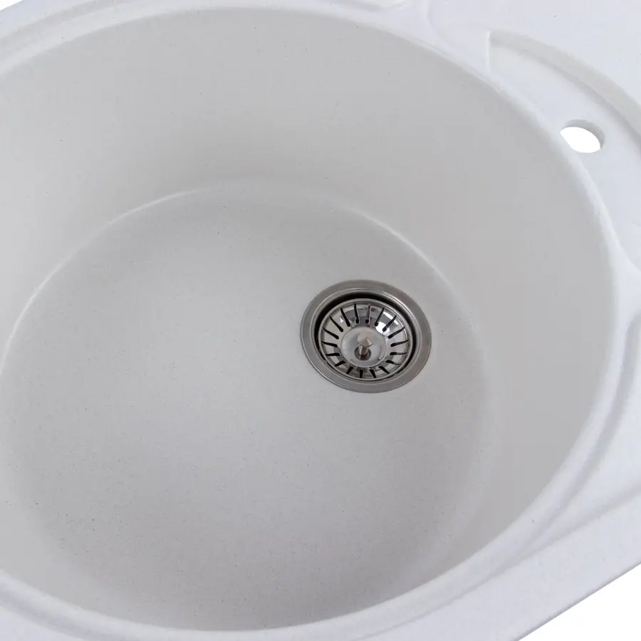 Гранітна мийка для кухні Platinum 7750 GAZZO глянець Біла