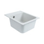 Гранітна мийка для кухні Platinum 4050 RUBY глянець Біла в крапку