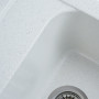Гранітна мийка для кухні Platinum 4050 RUBY глянець Біла в крапку
