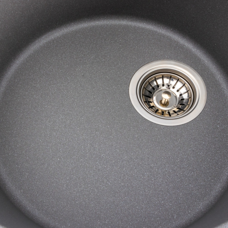 Гранітна мийка для кухні Platinum 5847 ONYX матова (сірий мусон)
