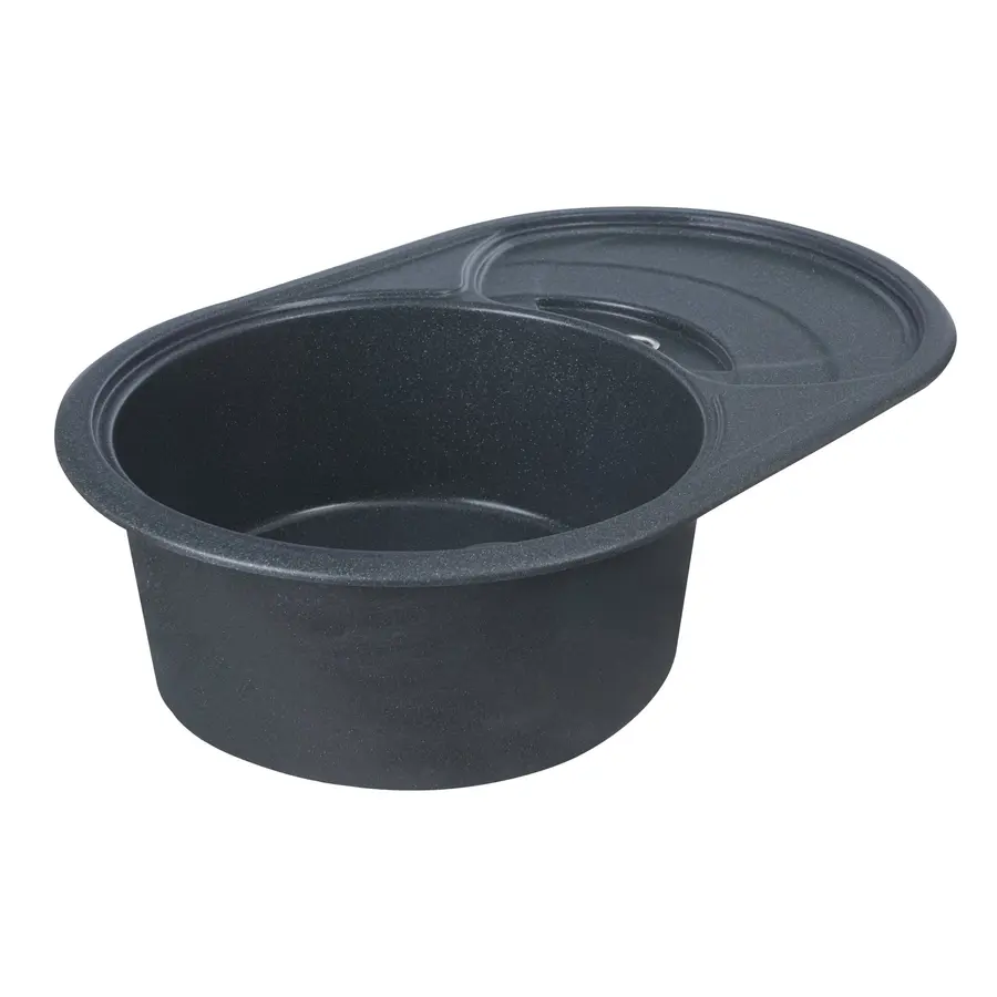 Гранітна мийка для кухні Platinum 7750 GAZZO глянець Антрацит