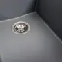 Гранітна мийка для кухні Platinum 4150 SOKIL матова (сірий металік)