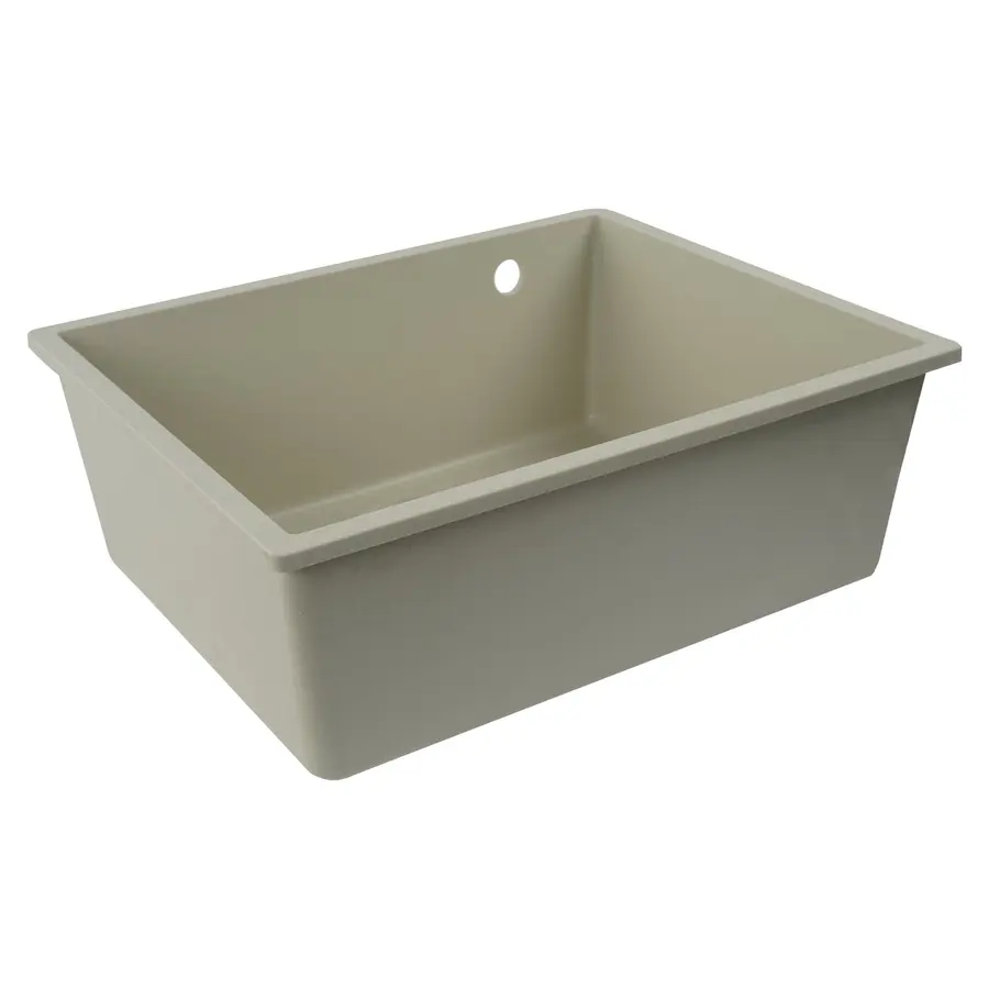 Гранітна мийка для кухні Platinum 5444 OASIS матова Айворі