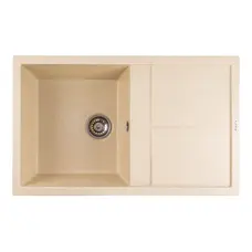 Гранітна мийка для кухні Platinum 7950 Selena матова Пісок