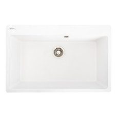 Гранітна мийка для кухні Platinum 7850 Bogema матова (білосніжна)
