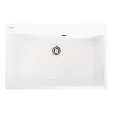 Гранітна мийка для кухні Platinum 7850 Bogema матова (білосніжна)