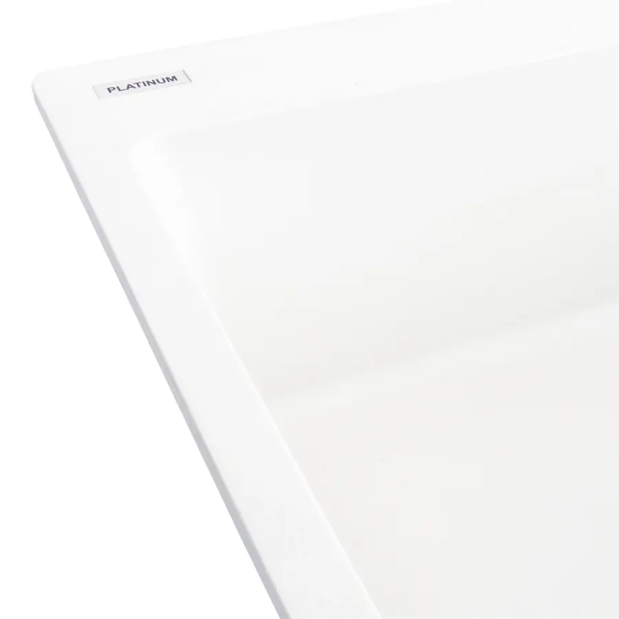 Гранітна мийка для кухні Platinum 7850 Bogema матова (білосніжна)