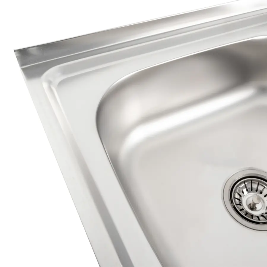 Кухонна мийка з нержавіючої сталі Platinum САТИН 6050 L (0,7/160 мм)