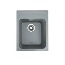 Гранітна мийка для кухні Platinum 4050 RUBY глянець Сірий мусон