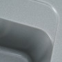 Гранітна мийка для кухні Platinum 4050 RUBY глянець Сірий мусон