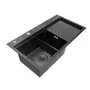 Кухонна мийка Platinum Handmade PVD 780х430х220 L чорна (товщина 3,0/1,5 мм корзина та дозатор в комплекті)