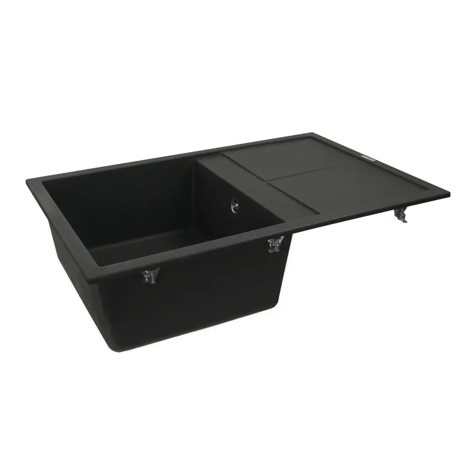 Гранитная мойка для кухни Platinum 7950 Selena матовая Черная
