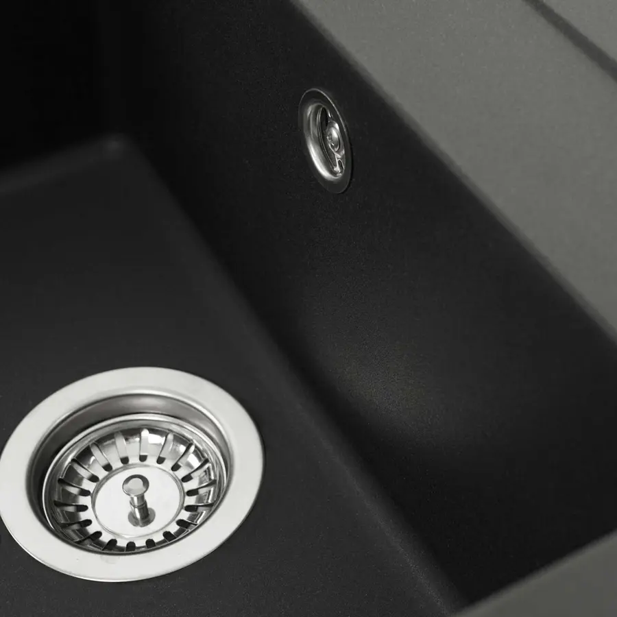 Гранитная мойка для кухни Platinum 7950 Selena матовая Черная