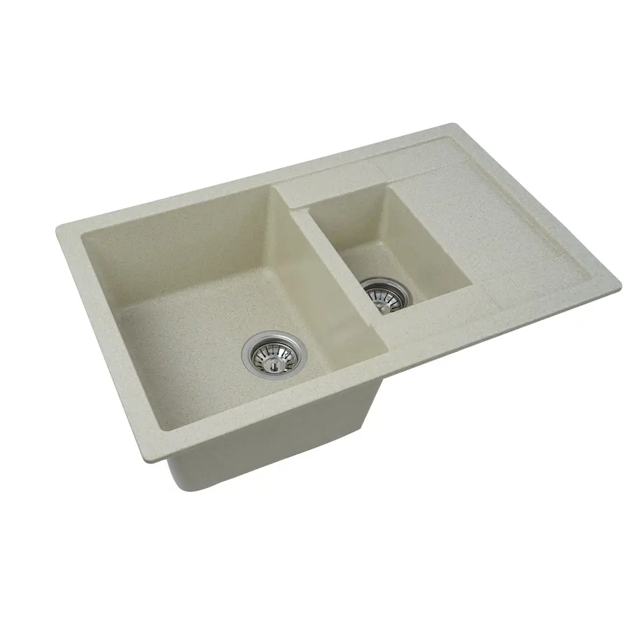 Гранітна мийка для кухні Platinum 7850W KESSAN глянець Пісок