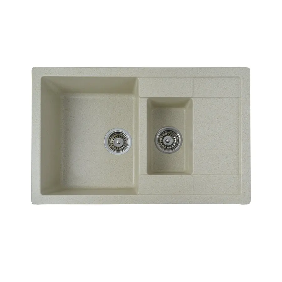 Гранітна мийка для кухні Platinum 7850W KESSAN глянець Пісок