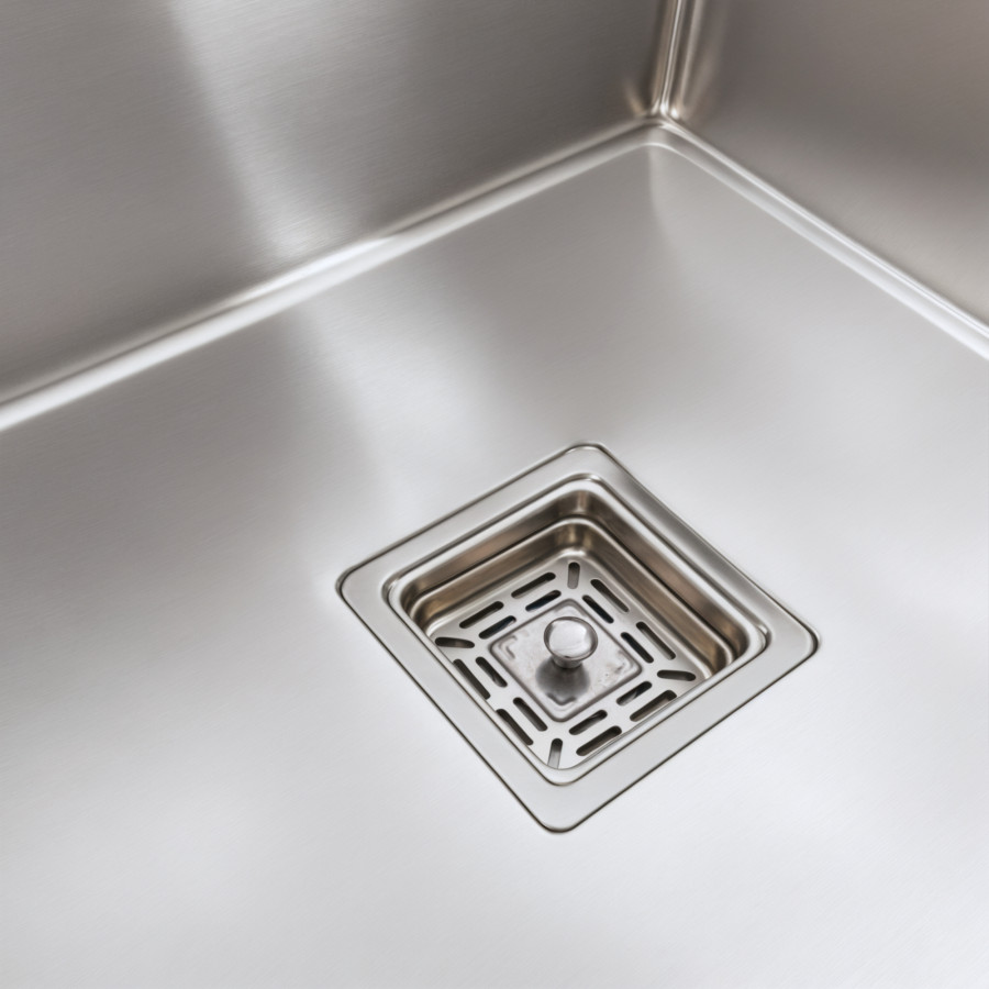 Кухонна мийка Platinum Handmade 860х500х230 L (квадратний сифон 3,0/1,0)