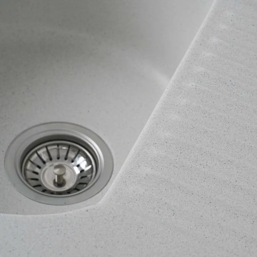 Гранітна мийка для кухні Platinum 6247 BORA глянець Біла в крапку