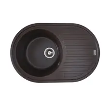 Гранітна мийка для кухні Platinum 7750 LIRA матова Мокко