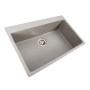 Гранітна мийка для кухні Platinum 7850 Bogema матова (сіра)