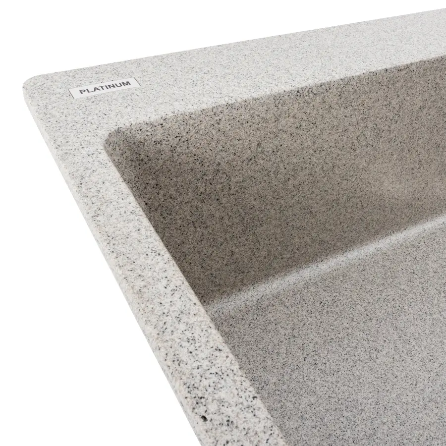 Гранітна мийка для кухні Platinum 7850 Bogema матова (сіра)
