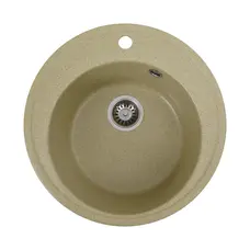 Гранітна мийка для кухні Platinum 510 YARA глянець Беж