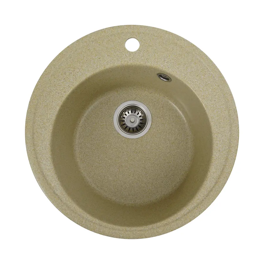 Гранітна мийка для кухні Platinum 510 YARA глянець Беж