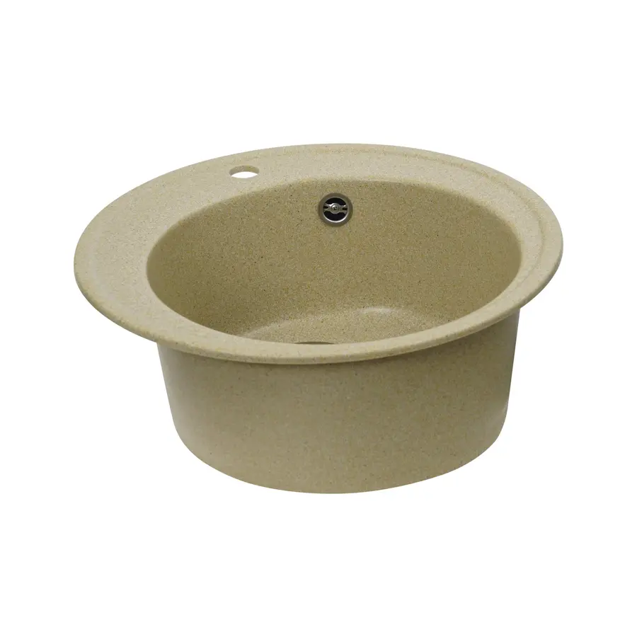 Гранітна мийка для кухні Platinum 510 YARA глянець Беж