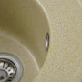 Гранітна мийка для кухні Platinum 510 YARA глянець Беж