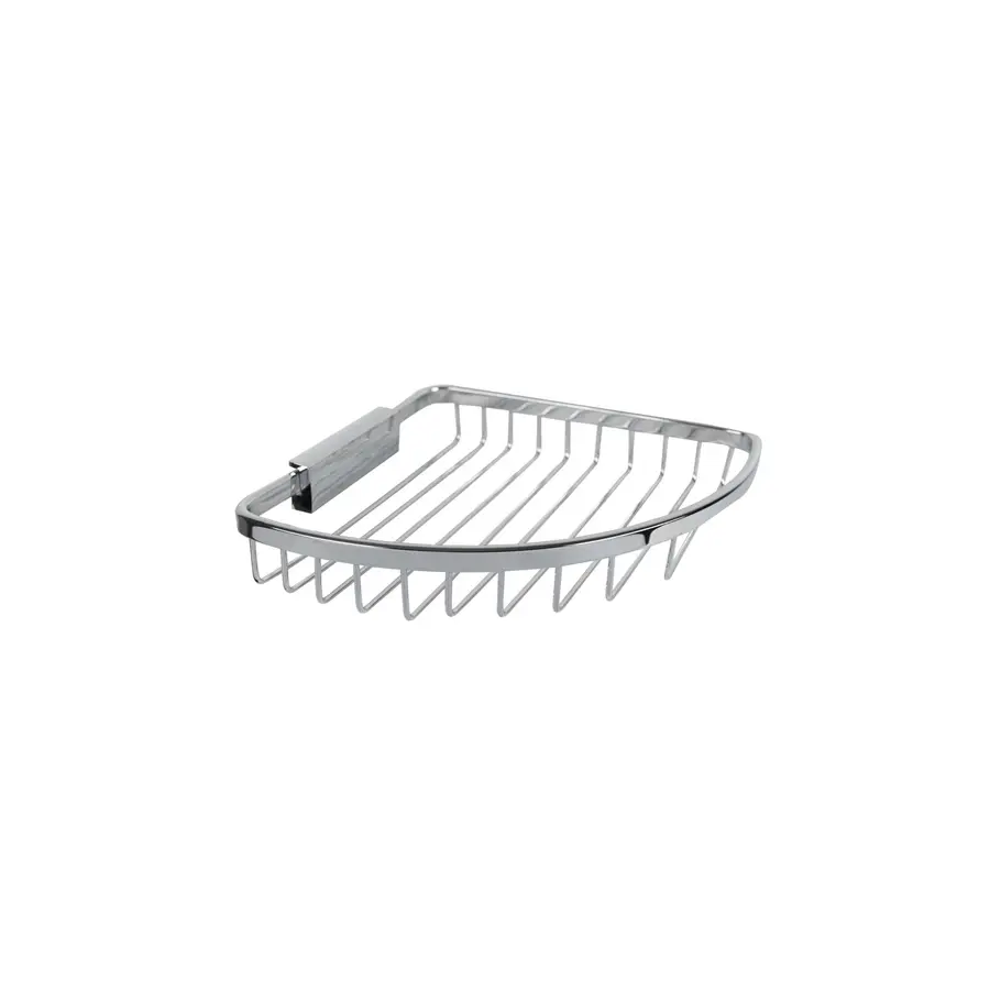 Поличка в ванну кутова Platinum 343 (полірована нержавійка 200x200 мм)