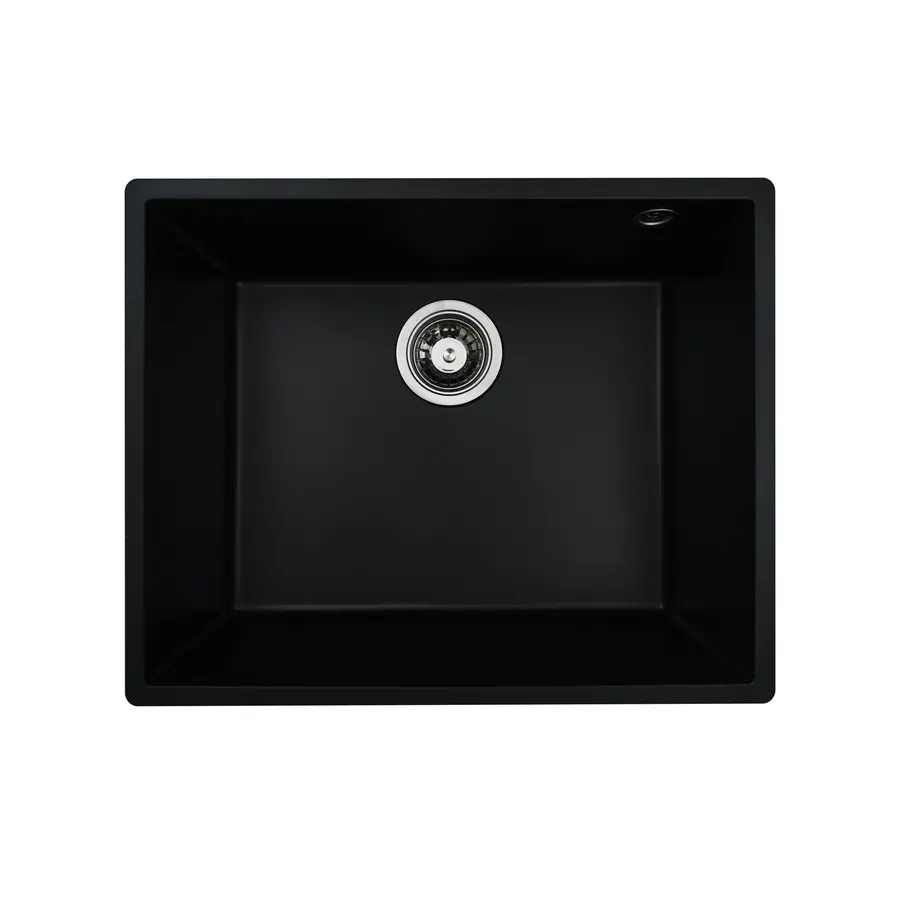 Гранітна мийка для кухні Platinum 5444 OASIS матова Чорна