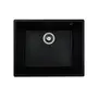 Гранітна мийка для кухні Platinum 5444 OASIS матова Чорна