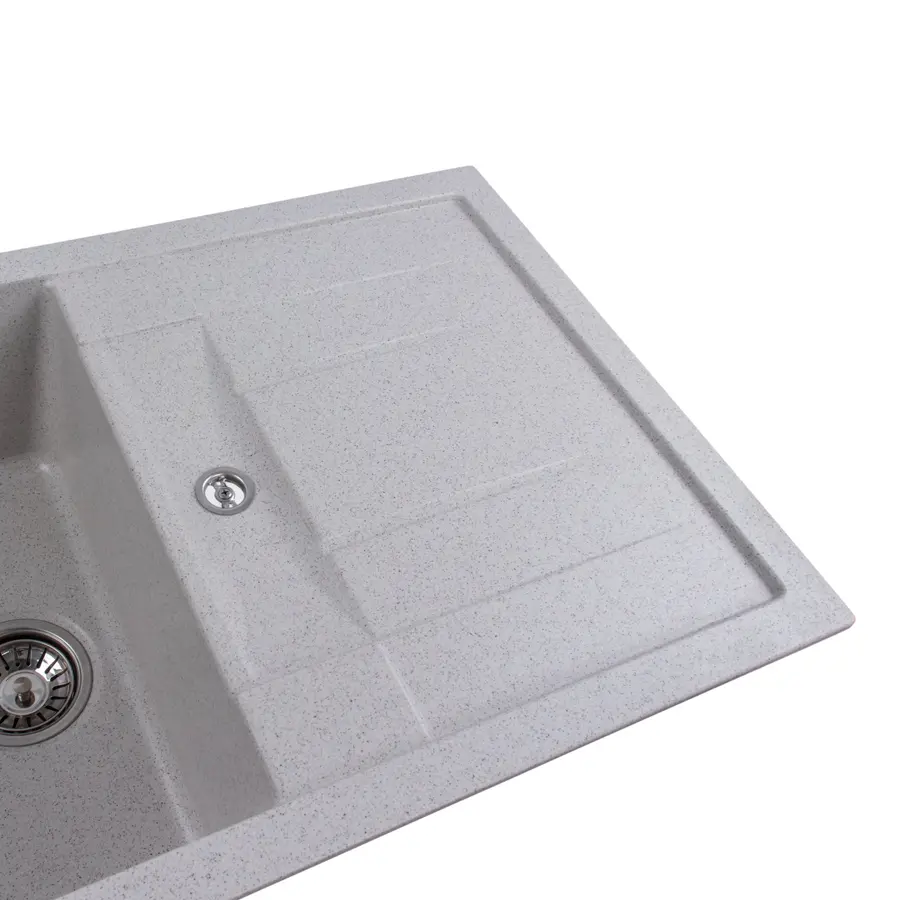 Гранітна мийка для кухні Platinum 7850 TROYA матова Топаз