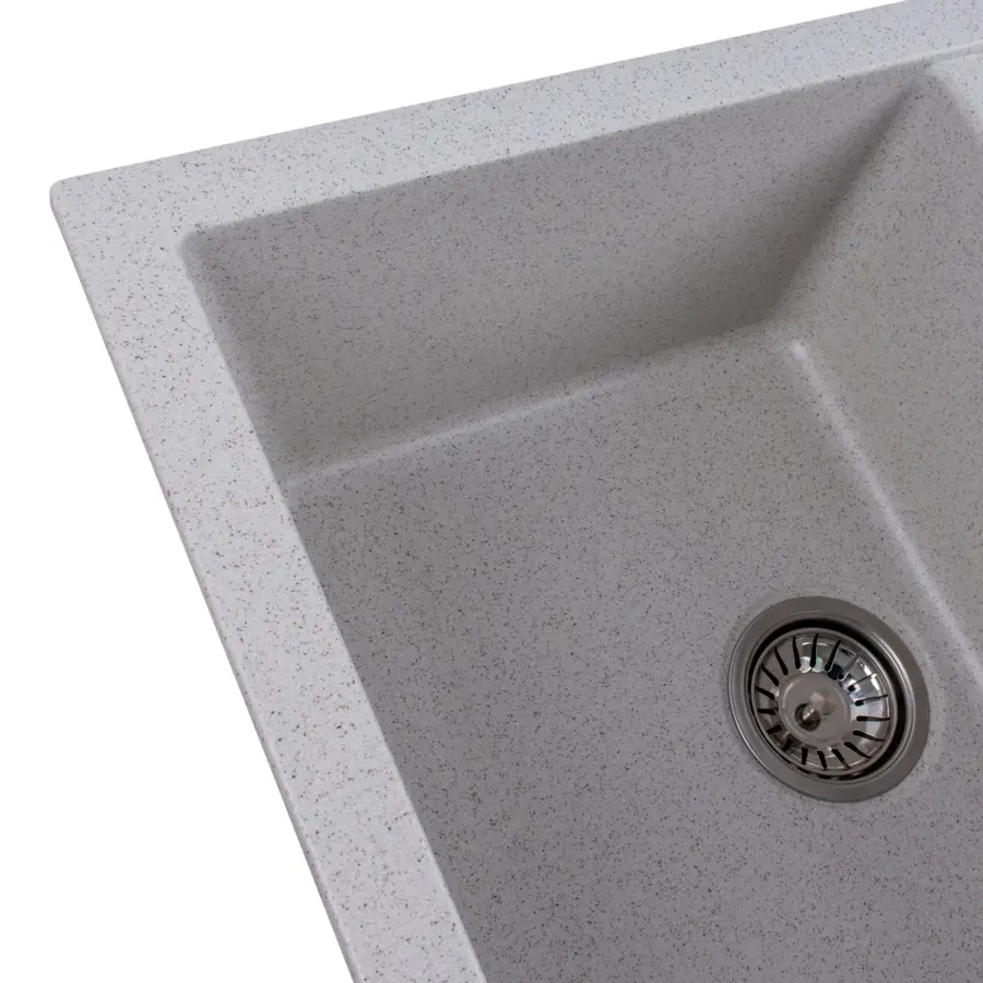 Гранітна мийка для кухні Platinum 7850 TROYA матова Топаз