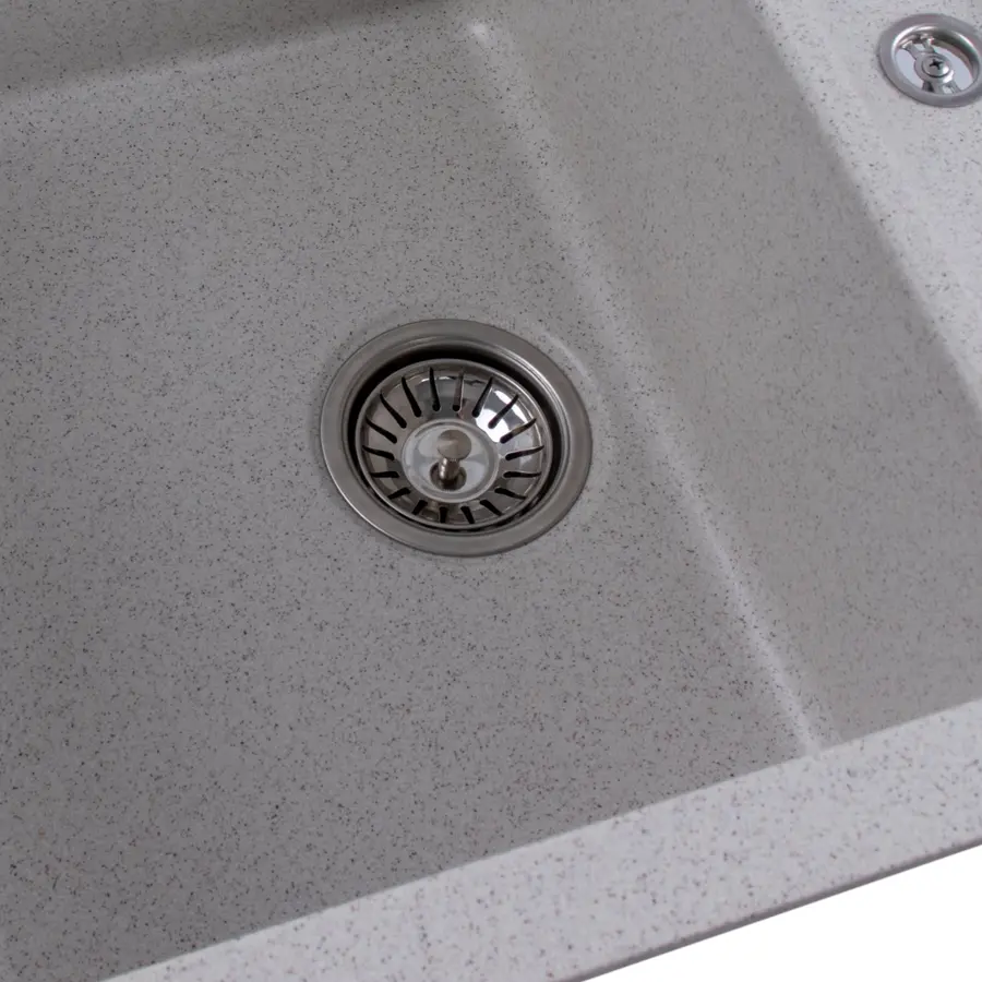 Гранітна мийка для кухні Platinum 7850 TROYA матова Топаз