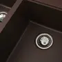 Гранітна мийка для кухні Platinum 7850 HARMONY матова Мокко