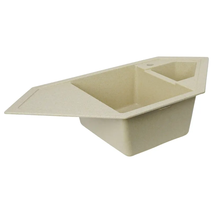 Гранітна мийка для кухні Platinum 9950 PANDORA матова Пісок