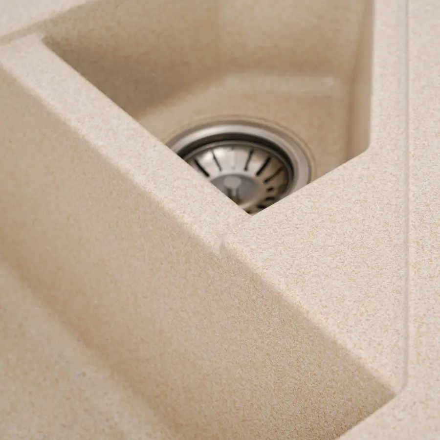 Гранітна мийка для кухні Platinum 9950 PANDORA матова Сафарі