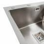 Мийка нержавійка Platinum Handmade 78*50B L (два отвори ,квадратний сифон 3.0/1.0)