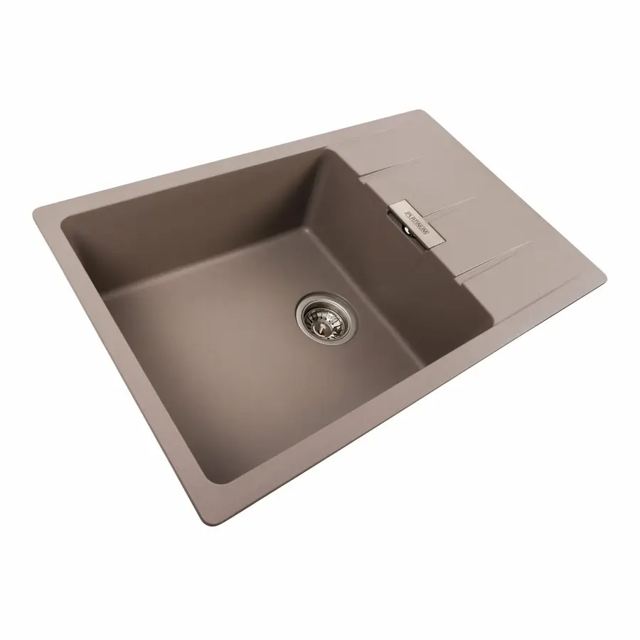 Гранітна мийка для кухні Platinum 7850 ROMA матова Дюна
