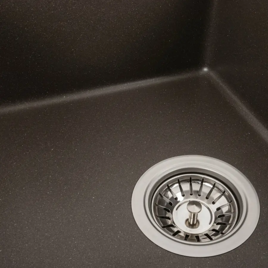 Гранитная мойка для кухни Platinum 5851 ARIA матовая Темная скала