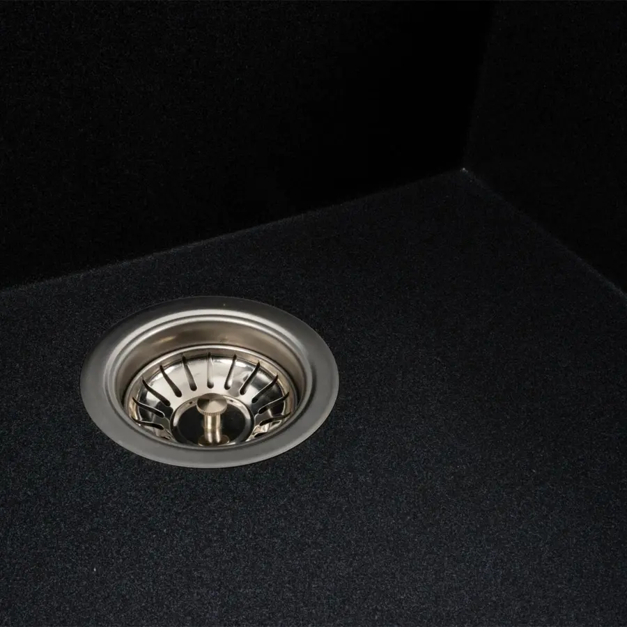 Гранітна мийка для кухні Platinum 9651 ATLAS матовий Карбон