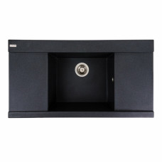 Гранитная мойка для кухни Platinum 9651 ATLAS матовый Карбон
